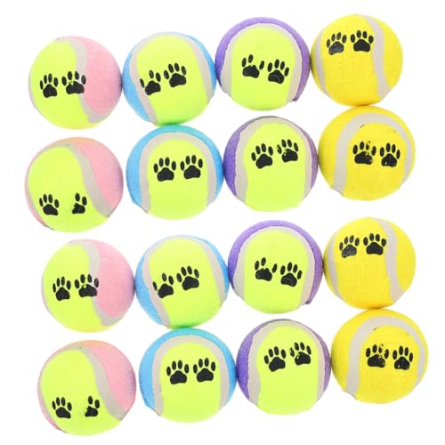 Sosoport 16St Tragbare Ballspielzeuge Interactive Dog Toys hundewelpen Spielzeug Hundespielzeug Hundebälle für draußen Plüschtier Bälle für kleine Hunde Spielzeug für Hund Haustier Trainer von Sosoport