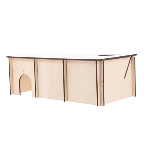 Sosoport 1pc Natürliche Holz Bett für Hamster 30x15x10 Multi- Hamster Shelter Spielhaus Nest von Sosoport