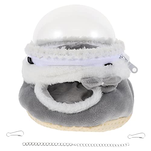 Sosoport 1Stk Hamsternest Hamster warm ausgestopfter Hamster Mini- Tierbett Rattenhütte nagerhaus kleintierhaus Winterbett für kleine Haustiere Haustier warmes Bett Acryl Grey von Sosoport