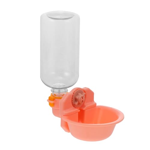 Sosoport 1Stk Hunde wasserbrunnen Kätzchen Vogeltränke für Käfig Vogelfütterer pet Water Bowl Hunde trinkbrunnen Wasserspender Haustiere automatische Wasserzufuhr Haustier Wasser Abs Rosa von Sosoport