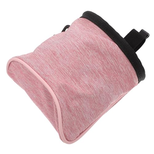 Sosoport 1Stk Snackpaket für Haustiere Futterspender Hundeclip Beutel Hundetasche Pfote hundeerziehung hundebedarf Trainingstasche für Welpen Welpen-Snack-Tasche Oxford-Stoff Rosa von Sosoport