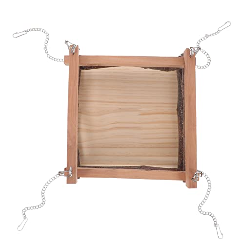 Sosoport 1pc Haustier Käfig Hängematte Guinea Pig Schaukel Rack Holz Hamster Nest Tier Spielzeug Hängen Nest Für von Sosoport