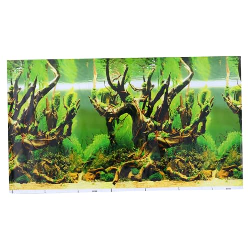 Sosoport 1pc Retro Aquarium Aufkleber Aquarium Ornamente Drift Aquarium Dekoration Wandbild von Sosoport