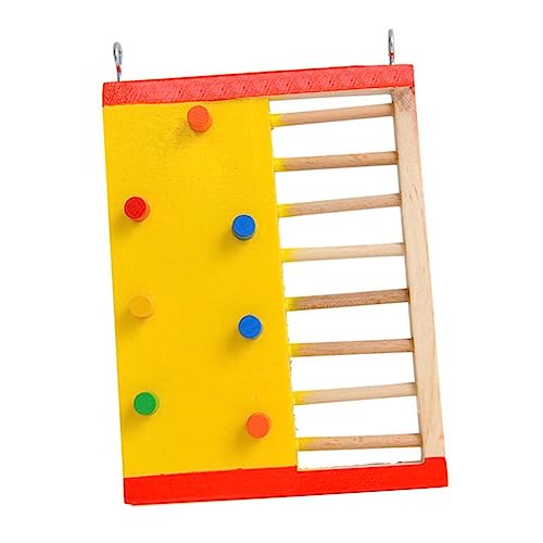 Sosoport 1stk Hamster Kletter Leiter Kleintierprodukte Für Haustiere Kauspielzeug Kletterleiter Für Kleintiere Papageienleiter Kaninchenspielzeug Spielzeug Für Haustiere Hasenrampe Hölzern von Sosoport