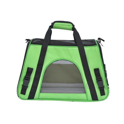 Sosoport 1stk Haustierhandtasche Katzentransporter Tragetasche Für Haustiere Katzengehege Für Draußen Rucksack Für Haustiere Hundetasche Für Draußen Tragbares Katzengehege Green von Sosoport