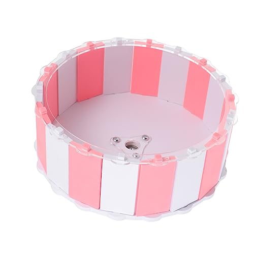 Sosoport 1stk Scrollrad Kleintiertrainer Ratten-übungsrad Hamster Übung Untertasse Rennmaus Rad Laufkäfig-Spielzeug Für Haustiere Laufräder Für Kleintiere Lautloses Hamsterrad Rosa Plastik von Sosoport