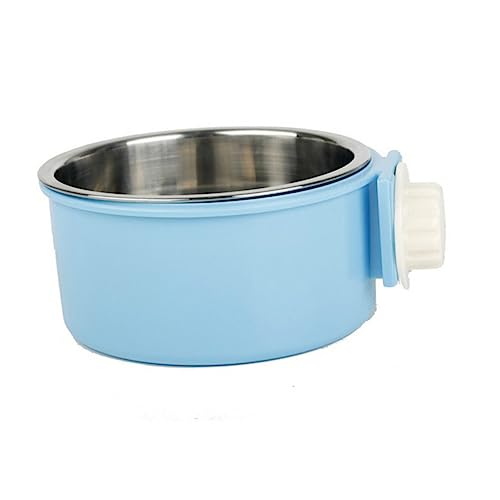 Sosoport 2 in 1 Haustier-hängekäfig-napf Edelstahl-hundefutter-wassernapf Leicht Zu Reinigendes Fülldesign von Sosoport