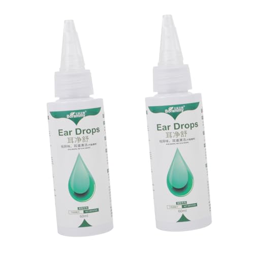 Sosoport 2 Flaschen Hundeohrtropfen Pet Ear Cleaner Pet Ohr-behandlung Ohrreiniger Tropfen von Sosoport