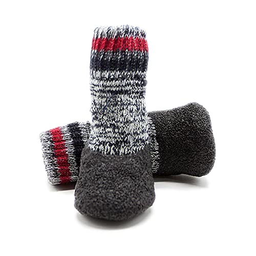 Sosoport 2 Paar Weihnachtshundekleidungszubehör Haustier rutschfeste Socken für Hunde Hundegriff wasserdichte Socken sockenschuhe rutschfeste Hundesocken klein großer Hund thermische Socken von Sosoport