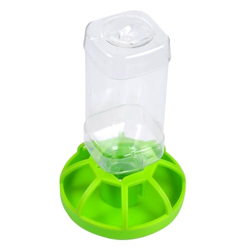 Sosoport 2 STK Wasserzufuhr Futterspender automatisch Brunnen Haustier Reptilien wasserschale Automatic Water Dispenser Werkzeug zum Trinken von Wasser Futternapf Plastik Green von Sosoport