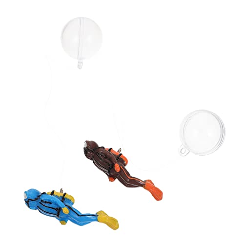 Sosoport 2 Sätze Aquarium Schwimmende Dekoration Zubehör Für Aquarien Dekorationen Für Taucherfischbecken Aquarientaucher Figur Aquarium-Ornamente Aquariumzubehör Harz Mini Modell von Sosoport