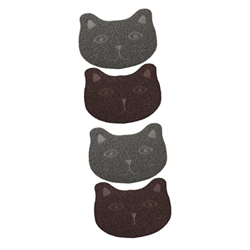 Sosoport 2 Sätze Katzenstreu Matte Katzentrainingsband Welpen Pads Katzenspielzeug Katzenstreu Fangmatte Katzenhängematte Katzenstreu Groß Kratzmatte Für Katzen PVC 2 Stück * 2 von Sosoport