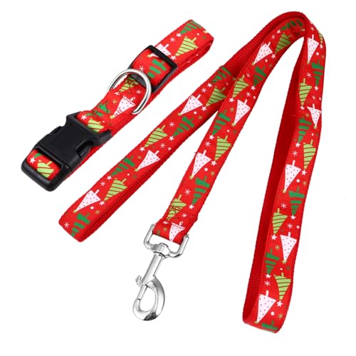 Sosoport 2 Sätze Kragen Kordelzug Weihnachtsmann-Anzug Kleines Hundehalstuch Welpen-Bandana Verstellbare Welpenhalsbänder Für Streu Hundehalsband Klein Der Hund Halskette Schnur Rot Nylon von Sosoport