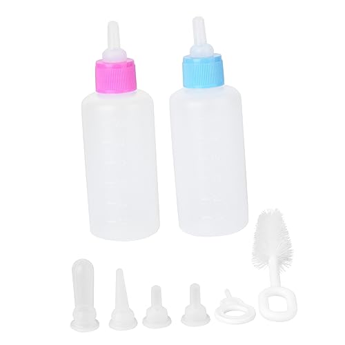 Sosoport 2 Sets Haustier Flaschenset Haustier Pflegeset 60 Ml Milchflasche Haustier Flaschen Haustier Flaschen Haustier Futterspender Welpen Futterspender Welpen Flaschen Für von Sosoport