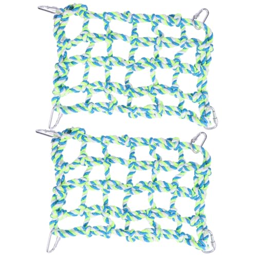 Sosoport Grünes Papageien-kletternetz Seil-kletternetz für Papageienvögel von Sosoport