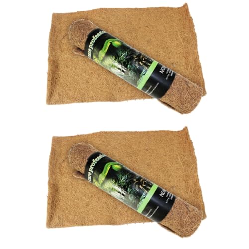 Sosoport 2 Stück Reptilien Bettmatte Krabbelmatte Schildkröten Teppiche Tierbedarf Reptilien Matte Terrarium Einstreu Kokosfaser Matte Eidechsen Matte Schildkröten Matte von Sosoport