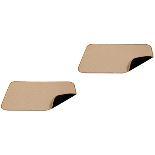 Sosoport 2 Stück Wasserabsorbierende Pads Saugfähige Matte Haustierbedarf Wasserabsorptionsmatte Haustier Trainingsmatte Haustierartikel Haustier Toilettenmatte Khaki Haustier PIPI von Sosoport