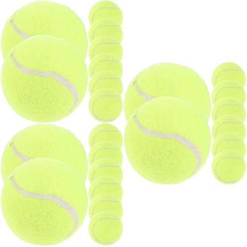 Sosoport 24 STK Tennis trainieren Hündchenspielzeug Hundeball mit hoher Sprungkraft Spielzeuge kinderspielzeug kleine tennisbälle für Hunde Tennisbälle Masse Multifunktion Bahn Gummi von Sosoport