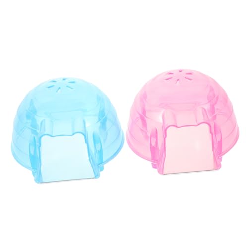 Sosoport 2PCS Hamster Kühlhaus Für Kleine Haustiere Mini Sommerhaus Aus Plastik Pink Und Ideal Für Hamster Kaninchen Chinchillas Und Andere Kleintiere von Sosoport