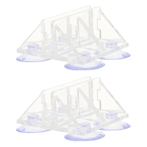 Sosoport 2St Aquarium-Saugnapf-Clip klopfen Gel Wasserhahn Streifen Rohr Tücher aquaristik zubehör trennwand für Aquarium Isolierklemme für Aquarien Aquarium-Trennklammer Acryl Transparent von Sosoport