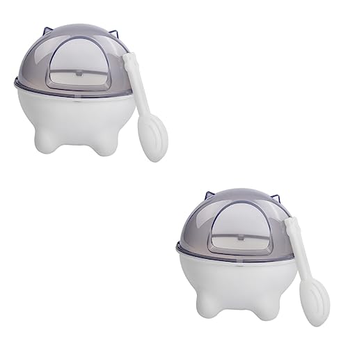 Sosoport 2St Badewanne für Haustiere hamstersand Hamster sandbad hamsterspielzeug Haustier-Toiletten-Töpfchen-Trainer Hamsterröhren und Tunnel Badewanne für Hamster Hamsterbadewanne Weiß von Sosoport