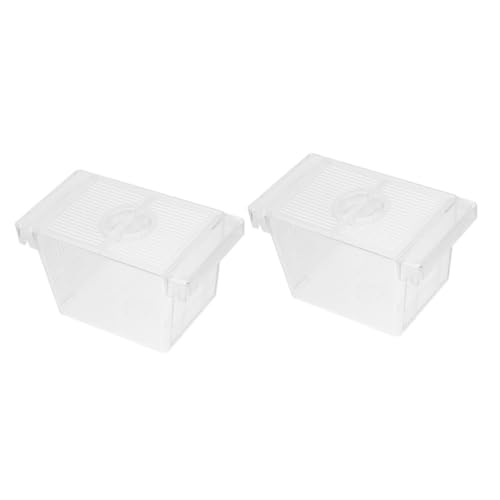 Sosoport 2St Brutkasten für Frittierboxen trennwand für Aquarium Aquarientrenner Frittierschutzbox Aquarium Fischzuchtbox Fischzucht Box acrylbox Zuchtbecken Trennnetz für Aquarien Plastik von Sosoport