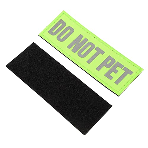 Sosoport 2st Dienst Hunde Kleines Hundegeschirr Klebepflaster Für Diensthunde Flecken Service Hund Aufkleber Nicht Streicheln Klebepflaster Für Hunde Reflektor Nylon Patch Haustier Hund von Sosoport