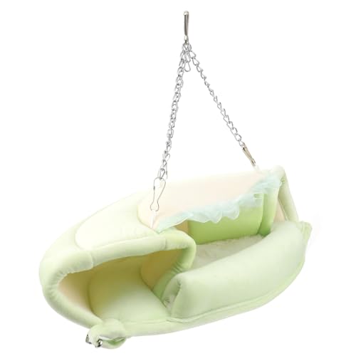 Sosoport 2St Hängematte für Haustiere kuscheltiere aufbewahrung Kuscheltier aufbewahrung tierbett Meerschweinchen-Hängematte Igel-Schlafmatte Hamsterbettkissen Hängematte für Hamster Green von Sosoport