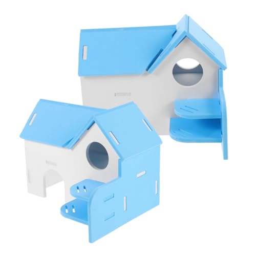 Sosoport 2St Hamsterbett hamsterhaus Hamster Spielplatz Nagerkäfig Hamsterschlafplatz Farbige Hamsterhöhle nagerhaus entzückendes Rattenhaus Hamsterverstecke Rattenversteck Hamsterhütte PVC von Sosoport