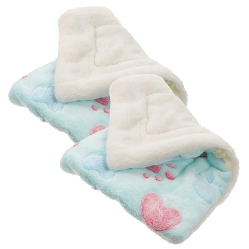 Sosoport 2 Stücke Meerschweinchen Bett Gemütliche Hamster Bett Schlaf Pad Weiche Pet Nest Pad Haustier Warme Matte von Sosoport