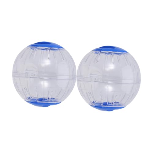 Sosoport 2St Kleiner Laufball für Haustiere kleines Haustier Hamster-Übungsspielzeug Mini-Spielzeug kleine Tiere laufräder Ball Hamster Spielzeug hamsterspielzeug Laufball für Hamster Blue von Sosoport