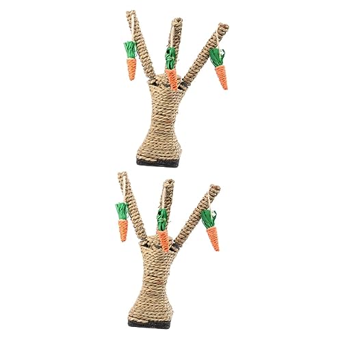 Sosoport 2St Kratzbaummöbel katzenbäume katzenbaum Katzen Spielzeug cat Spielzeug cat Tree kratzbäume für Katzen kratzbaum für Katzen Kratzbaum für Kratzbäume Katzenpfosten mit Karotten von Sosoport