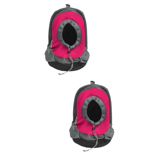 Sosoport 2St Rucksackträger für Hunde Katze Fronttasche Haustier Hund Fronttasche hundekotbeutel pet Backpack Transportbox für Haustiere Haustier Hund Tasche der Hund Brusttasche Reisen von Sosoport