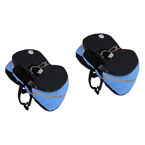 Sosoport 2St Welpengeschirr Beutel für Hundefutter Hundegeschirre Hunderucksack Hund satteltasche Camping Rucksack für Hunde Hundetasche Katze Haustier Gurt Reisen Hunde Rucksack von Sosoport