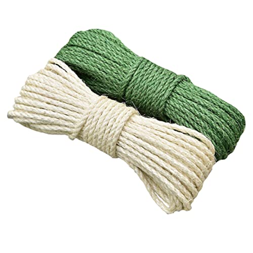 Sosoport 2St Sisalseil katzenkratzbaum katzenkratzmatte für Katzen katzenbedarf cat Toy Katzenkratzer kratzbäume für Katzen Ersatzhanfseil Ersatz-Hanfseil für den Haushalt Green von Sosoport