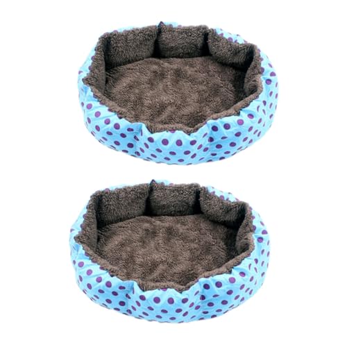 Sosoport 2St hundehaus Bett haustierbett pet Bed Dog Bed Haustierpolster Haustier warmes waschbares Hundebett Hundebetten hundesofa Plüschbett für Haustiere Winter tierisches Nest von Sosoport