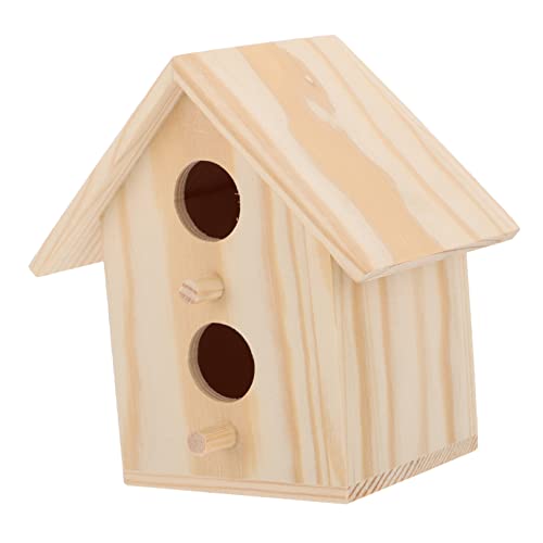 Sosoport 2pcs Vogelhaus Kit Belüfteten Vogel Nest Decor Holz Inkubation Fall Für Pet Zucht Box von Sosoport