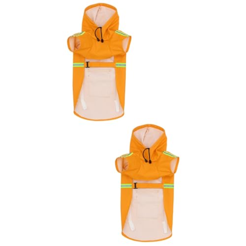 Sosoport 2St Hund Regenmantel Hunde regencape hunderegenmantel Regenmantel für Welpen wasserdichte Regenjacke Hunderegenmäntel für große Hunde wasserdicht Hundezubehör von Sosoport