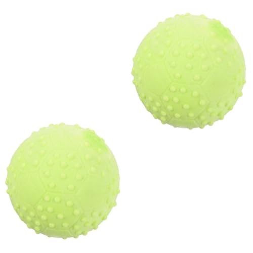 Sosoport 2st Hundespielzeugball Hundespielzeug Für Mittelgroße Hunde Lustiger Schleifball Für Hunde Kleiner Welpenball Backenzahnkugel Für Hunde Hundeballspielzeug Hündchen Gummi Mahlkugel von Sosoport