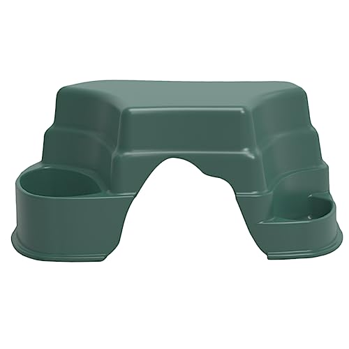 Sosoport 2st Krabbeltierfutterbecken Zubehör Für Eidechsentanks Plattform Zum Für Wasserschildkröten Schildkröte Tank Topper Aquarium- Schildkrötenplattform Plastik Dark Green von Sosoport