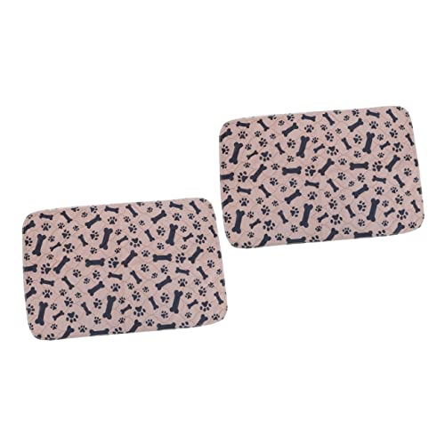 Sosoport 2st Pet Pinkelmatte Wiederverwendbare Welpenunterlagen Hunde-PIPI-Pads Einlagen Für Hundeurin Toilettenmatte Für Hunde Pinkelpads Für Hunde Extra Groß Klein Waschbar Teppich Stoff von Sosoport