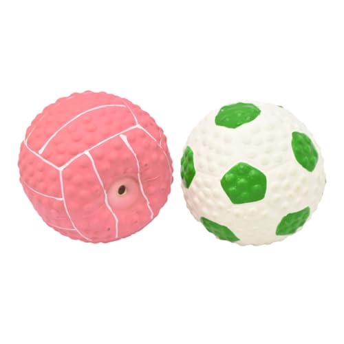 Sosoport 2st Spielzeugball Interaktives Hundespielzeug Für Kleine Hunde Hundespielzeugbälle Kleine Hundebälle Ball Spielen Quietschende Spielzeuge Für Hunde Latexball Füllung von Sosoport