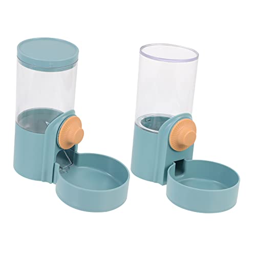 Sosoport 2st Trinkbrunnen Für Haustiere Wasserflasche Zwinger Wasserspender Futterautomaten Für Katzen Wasserspender Für Haustiere Gravity-katzenfutterautomat Dark Green Pp von Sosoport