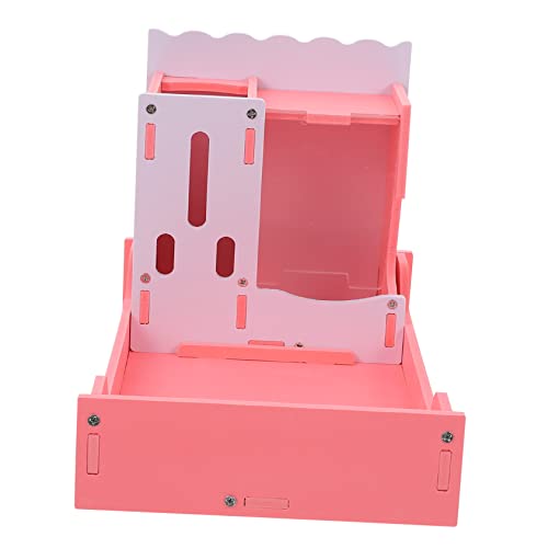 Sosoport 3 1 Futternapf für Hamster kleine Tier wasserflasche Futterautomat für Kaninchen hamstertoillette Hamster klo Igel Spielzeug Hamster Wasserflasche Spielzeug Ökologisches Brett Rosa von Sosoport