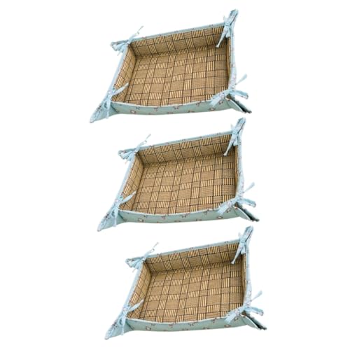 Sosoport 3 STK Bettmatte für Haustiere Haustierbettmatte klein Katzenhausbett Indoor-Haustier Welpenbett Runde Matratze Hundedecke Haustiermatte Haustiermatratze Hundebett Katzenbett Blue von Sosoport