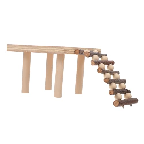 Sosoport 3 STK Hamsterstall kleintierspielzeug Kleintier Spielzeug Kleintier Klettergerüst Papagei Plattform Angebot an Hamsterkäfigen Hamsterplattform Hamsterkäfigleiter aus Holz hölzern von Sosoport