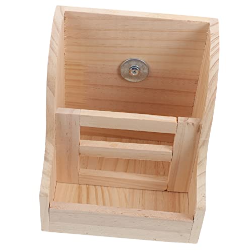 Sosoport 3 Sätze Grasständer aus Holz für Haustiere kanninchenfutter Futter Hasen Futter Häschen-Feeder Hasen-Accessoires Hamster zubehör kleines Gestell -in-Eins-Feeder-Rack Khaki von Sosoport