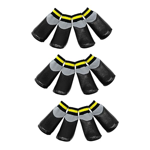 Sosoport 3 Sätze Keine Welpenschuhe Welpensocken Socken für Hunde sockenschuhe Stiefeletten Regenstiefel wasserdichte Booties Socken Kleiner Hund Kurze Stiefel wasserfeste Schuhe von Sosoport