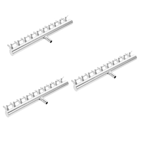 Sosoport 3 Stück 10 8 Luftschalter Luftventil Aquarium Luftpumpe Aquarium-luftventil Luftventil Für Aquarien 8-Fach Luftstromregelventil Rostfreier Stahl Rückschlagventil von Sosoport