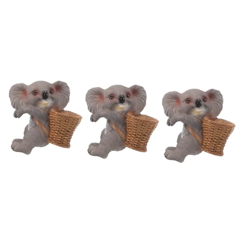 Sosoport 3 Stück Aquarium Ornamente Landschafts Koala Dekoration Garten Dekoration Koala Figuren Koala Ornament Mikrolandschaft Koala Kleine Koala Dekoration Aquarium Koala von Sosoport